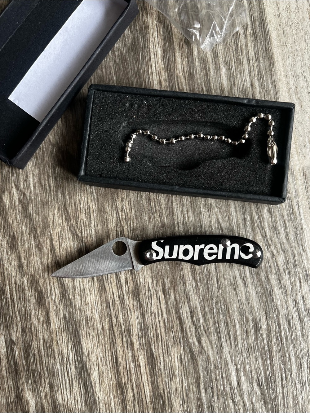 Supreme x Spyderco Bug Knife- Compact Everyday Carry